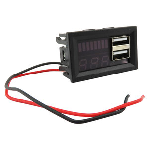 Voltmetro Con Led + USB - ZIM&MANN