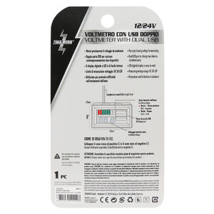 Voltmetro Con Led + USB - ZIM&MANN