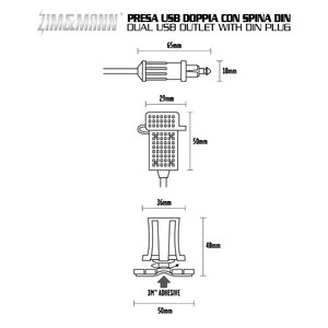 Presa di corrente Presa USB doppia - ZIM&MANN