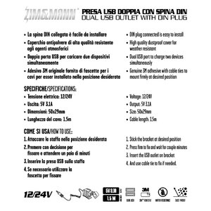 Presa di corrente Presa USB doppia - ZIM&MANN