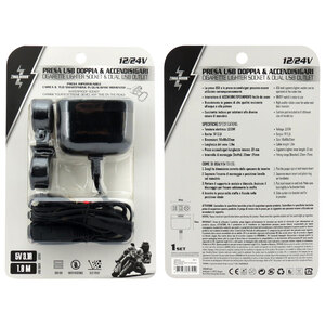 Presa di corrente Presa USB doppia e accendisigari - ZIM&MANN