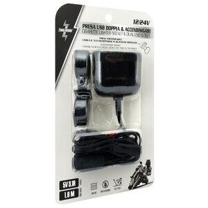 Presa di corrente Presa USB doppia e accendisigari - ZIM&MANN
