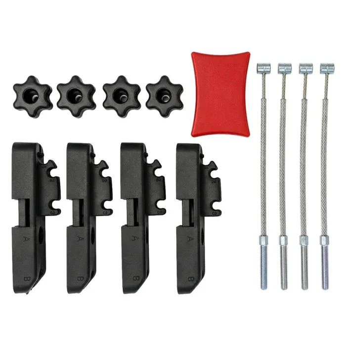 Accessori installazione box portatutto Kit fissaggio box per barre larghe ALTHURA