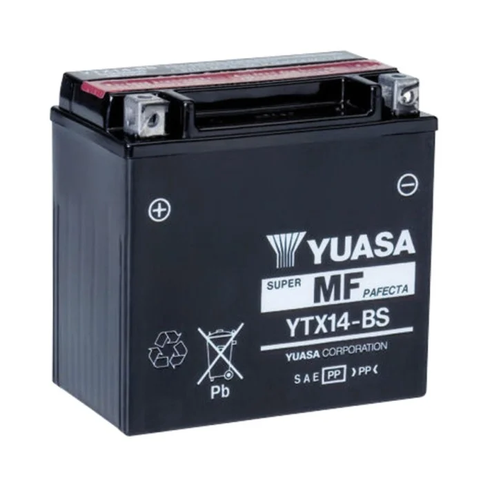Batteria moto YTX14 Sigillata attiva YUASA