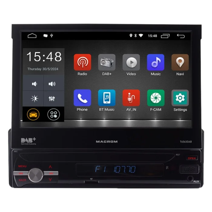 Autoradio DIN singolo T6563DAB MACROM
