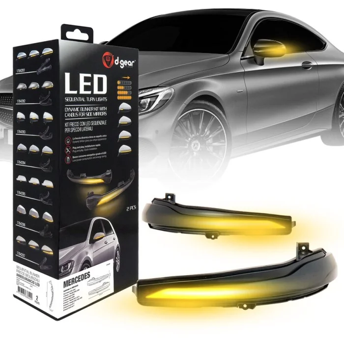 Frecce specchio sequenziali Mercedes C Class, E Class, GLC, S Class D-GEAR