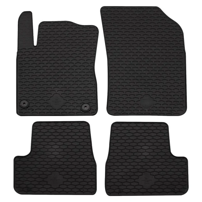 Tappeti in gomma-Pvc specifico Citroen C3, Fiat Grande Panda INT AUTO