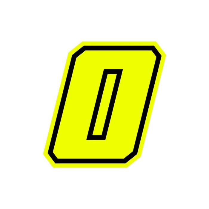 Numeri e lettere adesive Race moto GP GAT