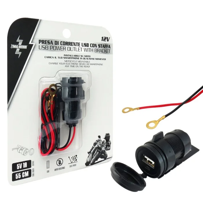 Presa di corrente USB con supporto ZIM&MANN