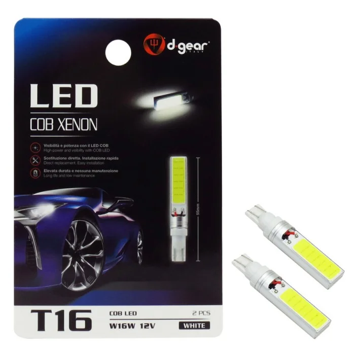 Lampadina T16 W16W a led T16 Led Cob  Xenon D-GEAR