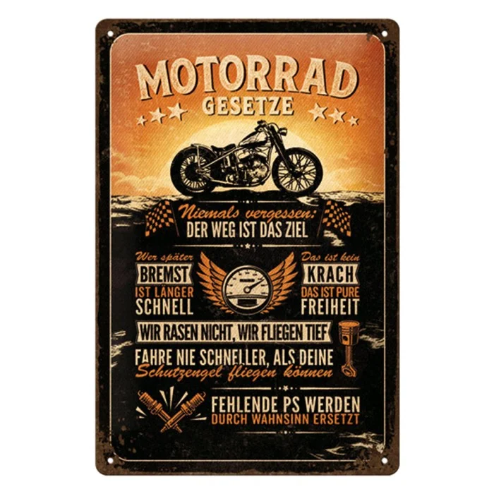 Cartello in latta Harley Davidson NOSTALGIC ART