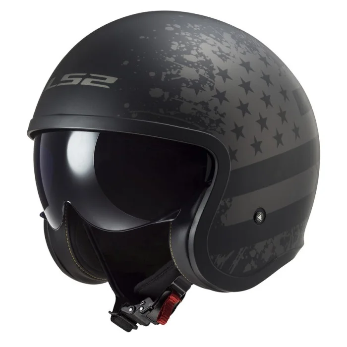Casco Jet Vintage OF599 Black Flag LS2 HELMETS