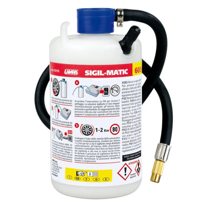 Kit Ripara Pneumatici - Ricarica Sigil-Matic LAMPA