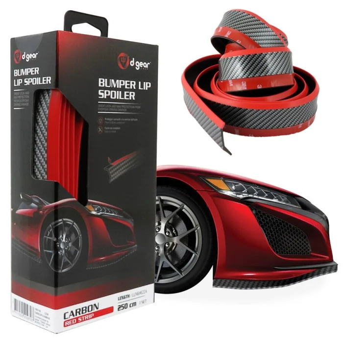 Spoiler adesivo universale Bumper Lip Spoiler Classic Carbon D-GEAR