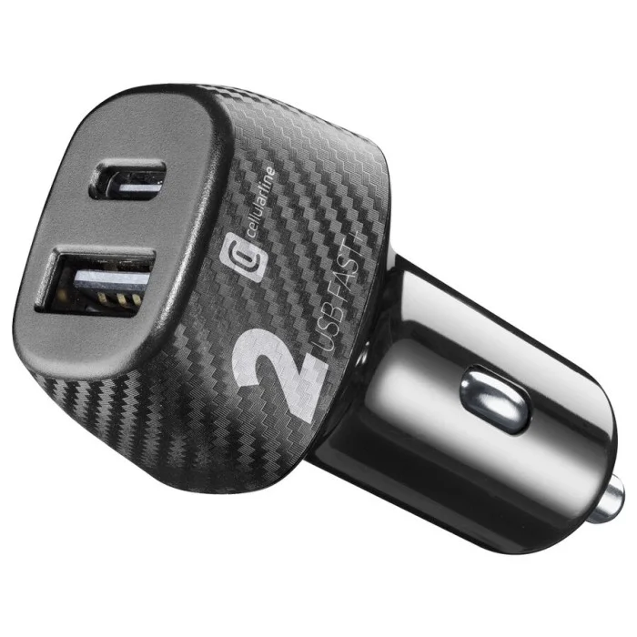 USB da presa accendisigari USB + USB-C CELLULAR LINE