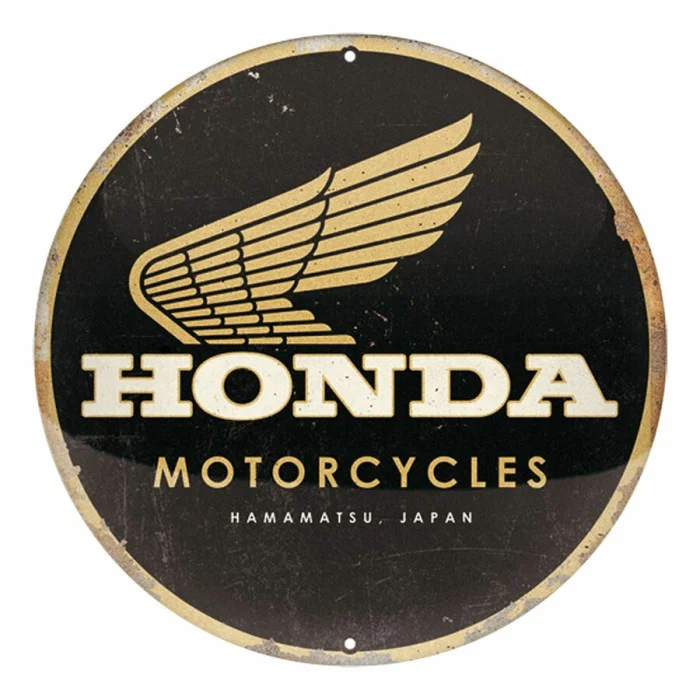 Cartello in latta Honda MC - Motorcycles Gold NOSTALGIC ART