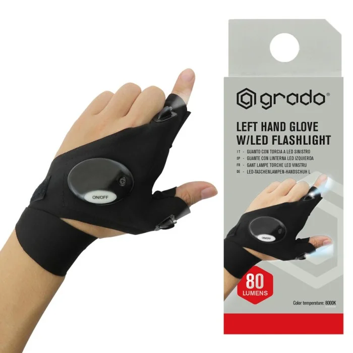 Guanti lavoro Con torcia a Led GRADO