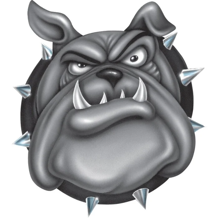 Adesivi Bulldog Airbrushed LETHAL THREAT