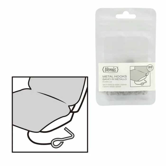 Gancetti fissaggio Metal Hooks NORRIS