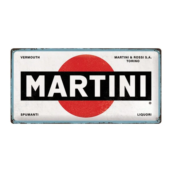 Cartello in latta Martini Logo NOSTALGIC ART