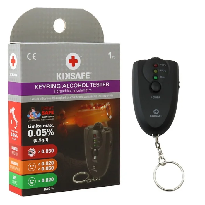 Etilometro Keyring Alcohol Tester KIKSAFE