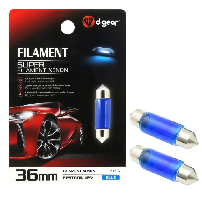 Lampadina a siluro a filamento Super - 36 Feston SV8,5 Lamp D-GEAR