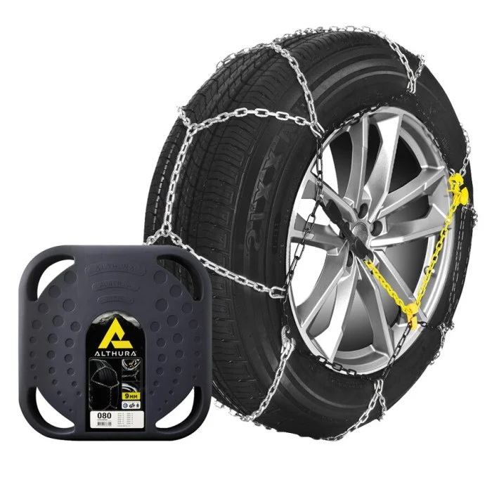 Catene da neve 9mm Bmw Serie 1, Serie 3, Fiat Qubo, Honda Civic, Civic Coupe (2001), Insight, Jazz, Stream, Hyundai Matrix, Kia Cerato ALTHURA