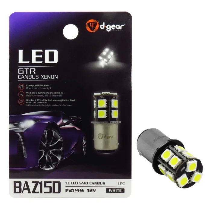 Lampadina BAZ15D a led GTR - BAZ15D SMD Led D-GEAR