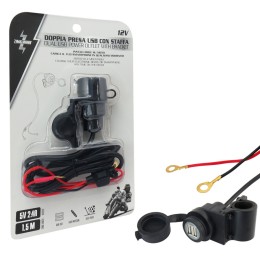 Presa di corrente Doppio USB con supporto ZIM&MANN