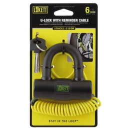 Lucchetto Mini U con cavo promemoria LUKETT
