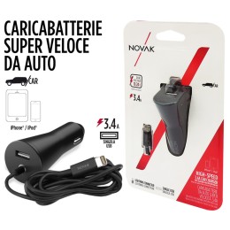 Cavo ricarica 12V + USB Fast charge NOVAK