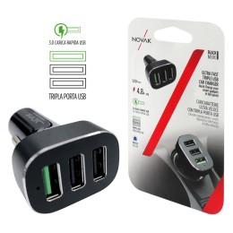 USB da presa accendisigari Ultra veloce Triple USB NOVAK