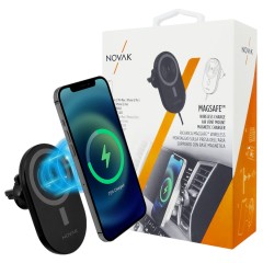 Supporto-caricabatteria wireless MagSafe da presa aria NOVAK