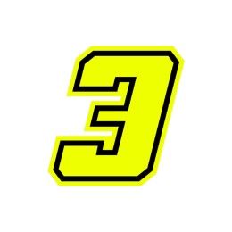 Numeri e lettere adesive Race moto GP GAT