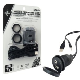 Presa di corrente USB e AUX con supporto ZIM&MANN