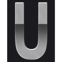 Adesivi lettere e numeri Chrome Logo LAMPA