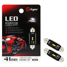 Lampadina a siluro a led SV8,5 Led Radiator Canbus Xenon D-GEAR