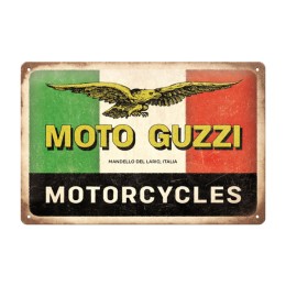 Cartello in latta Moto Guzzi Motorcycles Italia NOSTALGIC ART
