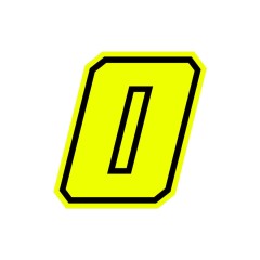 Numeri e lettere adesive Race moto GP GAT