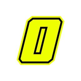 Numeri e lettere adesive Race moto GP GAT
