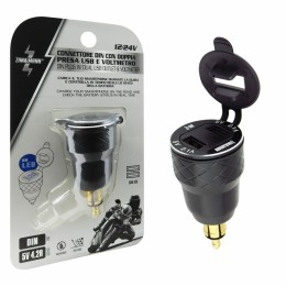 Presa di corrente USB con voltmetro ZIM&MANN