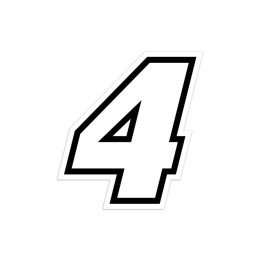 Numeri e lettere adesive Race moto GP GAT