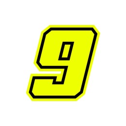 Numeri e lettere adesive Race moto GP GAT