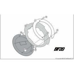 Borsa da serbatoio - Flangia Honda CB, CBR, Crosstourer, VFR GIVI