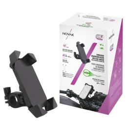 Supporto smartphone Da manubrio con ricarica USB NOVAK