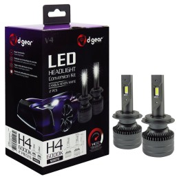 Lampadine H4 Led Headlight Conversion Kit V4 D-GEAR
