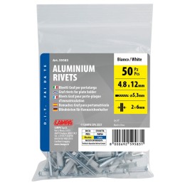 Kit fissaggio targa Aluminium Rivets LAMPA