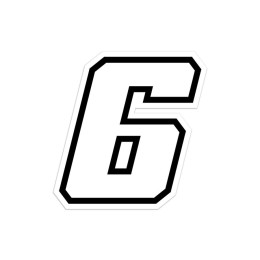 Numeri e lettere adesive Race moto GP GAT