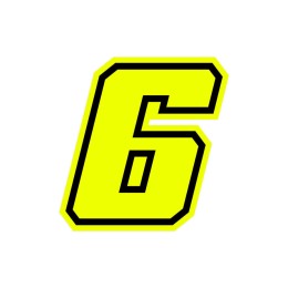 Numeri e lettere adesive Race moto GP GAT