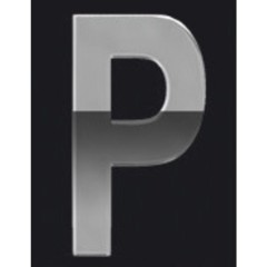 Adesivi lettere e numeri Chrome Logo LAMPA